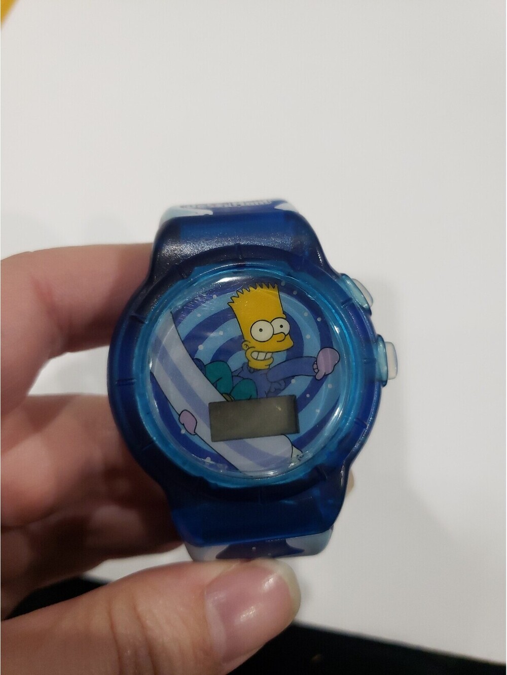 Bart Simpson Blue Watch Cool Your Jets Man 2002 Vintage Talking